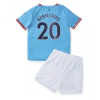 Fotbalové Dres Manchester City Bernardo Silva #20 Dětské Domácí 2022-23 Krátký Rukáv (+ trenýrky)